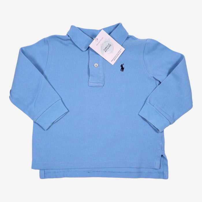 RALPH LAUREN 18 mois polo bleu ciel