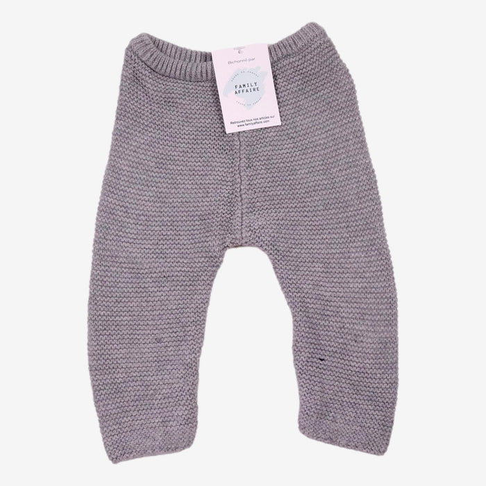 Boutchou 6 mois leggings gris tricoter