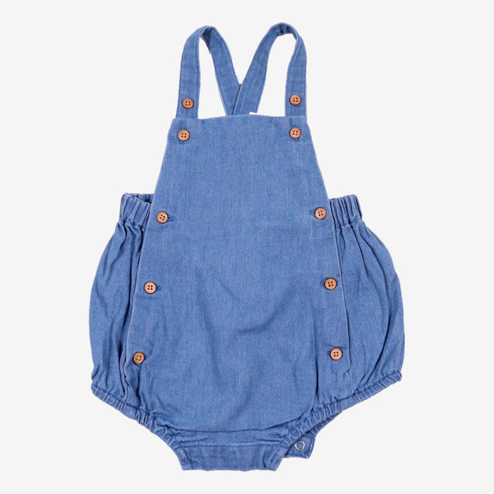 BOUTCHOU 3 mois salopette short bleu