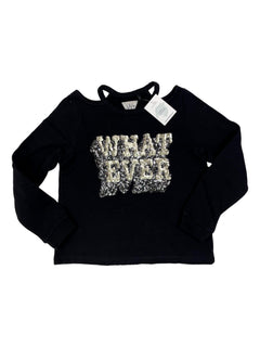 IKKS 12 ans pull sweat épaules nues sequins