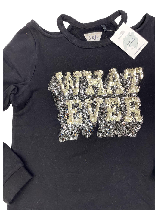 IKKS 12 ans pull sweat épaules nues sequins