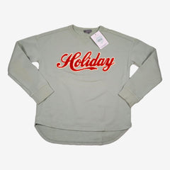 BONPOINT 8 ans sweat vert Holiday rouge