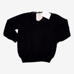 ZARA 4 ans pull col v noir cotton