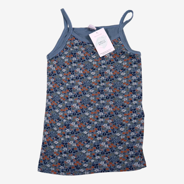 PETIT BATEAU 10 ans débardeur bleu fleur