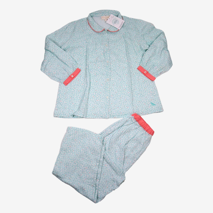 BLEU COMME GRIS 8 ans ensemble pyjama fleur bleu