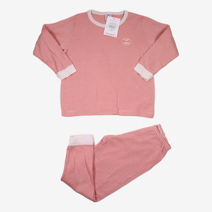 PETIT BATEAU 5 ans ensemble pyjama milleraies rose