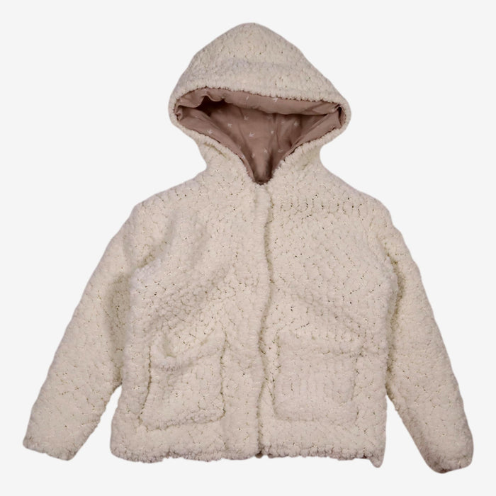 ZARA 2 ans veste moumoute blanche