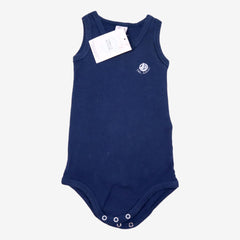 PETIT BATEAU 12 mois body bleu marine