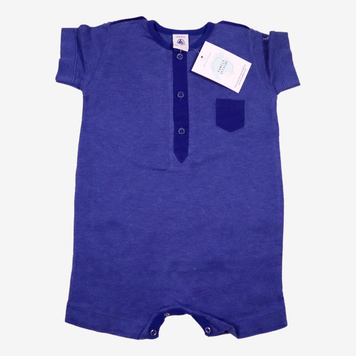 PETIT BATEAU 12 mois combi bleu