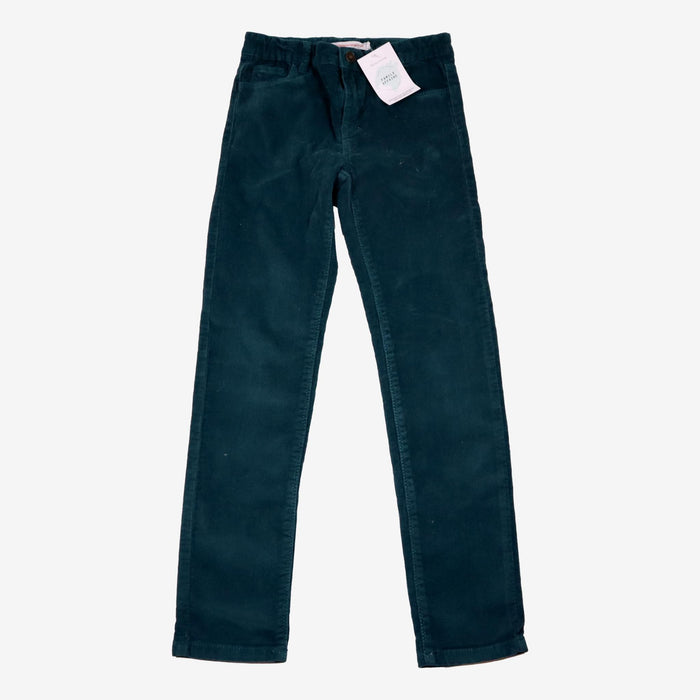 MONOPRIX 8 ans pantalon vert pin en velours côtelé