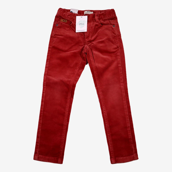 CYRILLUS 6 ans pantalon brique en velours côtelé