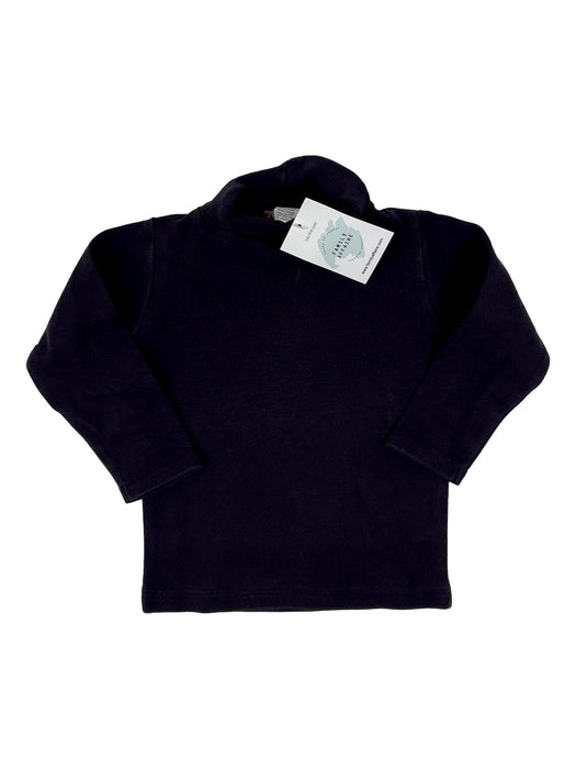 BONPOINT 2 ans Tee shirt col roulé aubergine violet