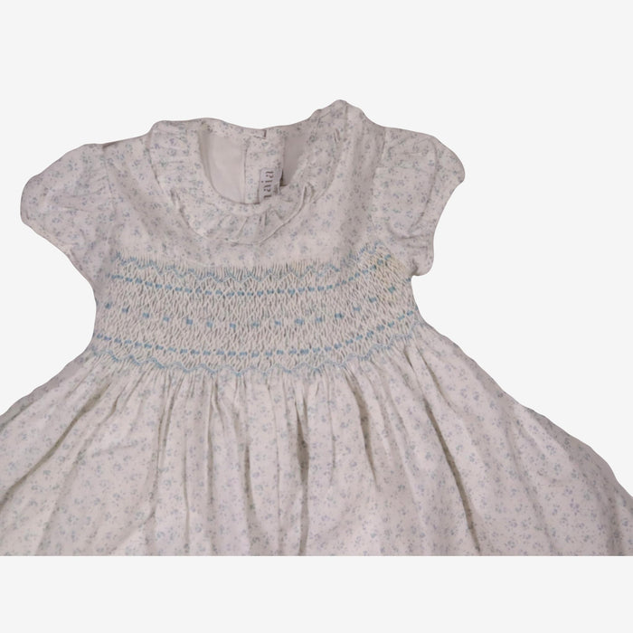 AMAIA outlet 6m et 2 ans robe fleurs bleu