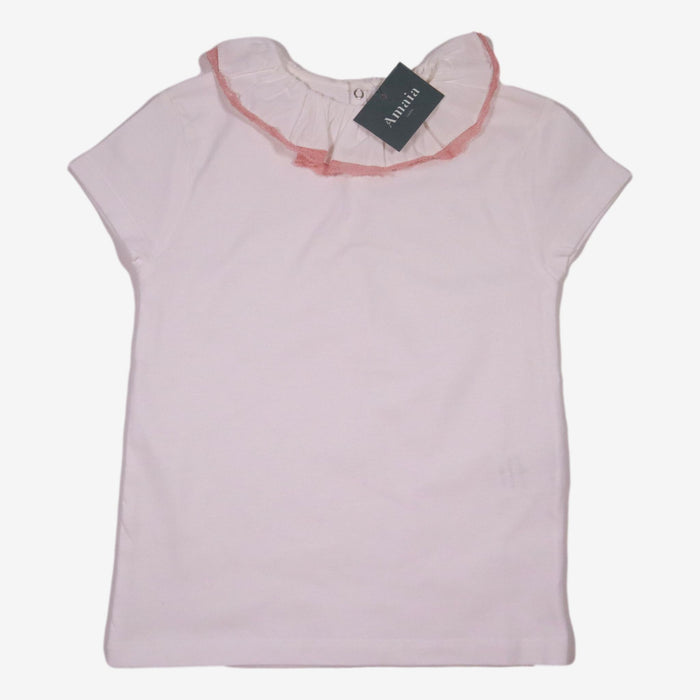 AMAIA outlet 6 ans top col dentelle rose