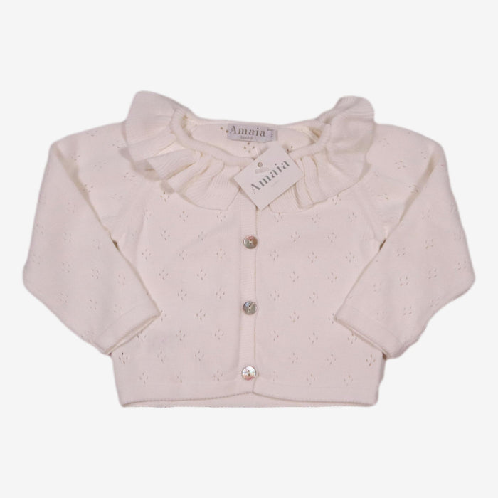 AMAIA outlet 12 mois cardigan lucia blanc