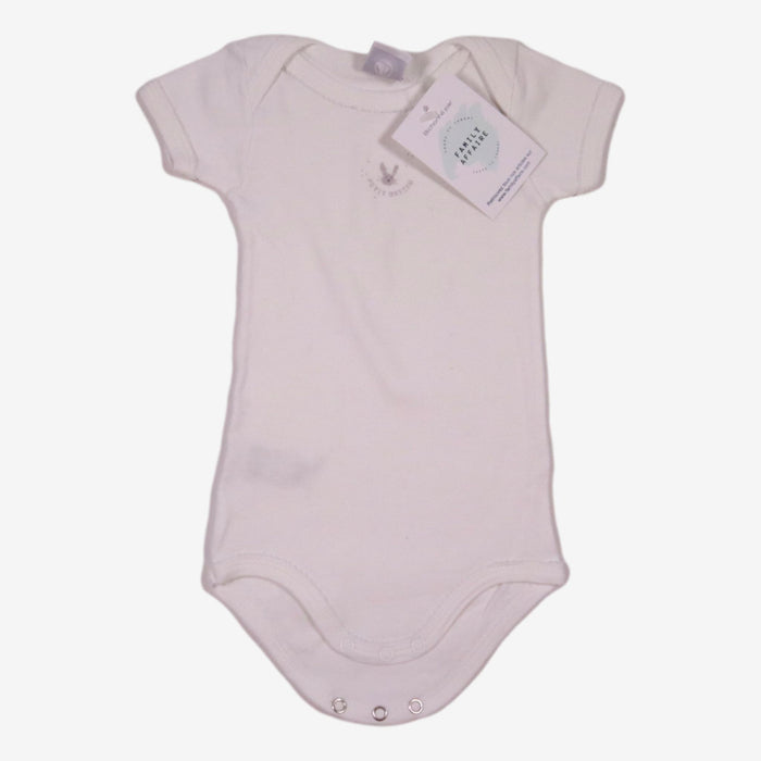 PETIT BATEAU 6 mois body blanc