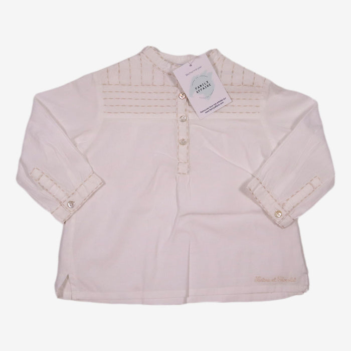 TARTINE ET CHOCOLAT 12 mois blouse blanche