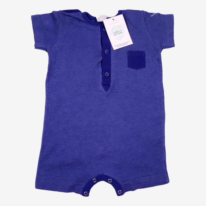 PETIT BATEAU 6 mois combi bleu