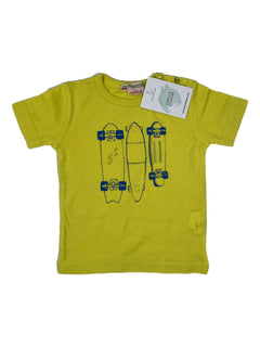 BONPOINT 6 mois tee shirt Jaune skates