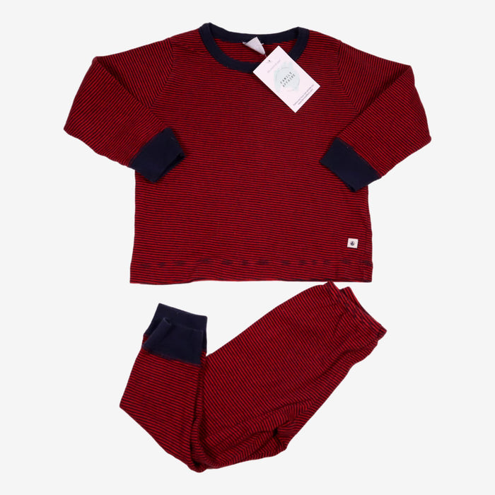 PETIT BATEAU 2 ans ensemble pyjama à rayures