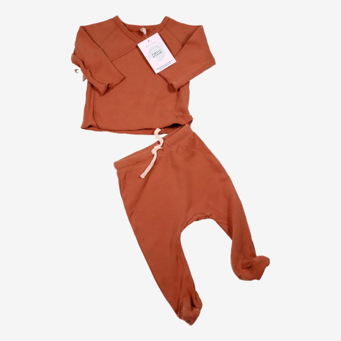 QUINCY MAE 6 mois ensemble pyjama caramel