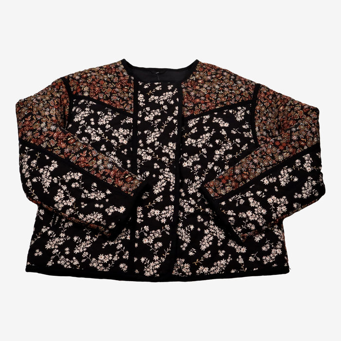 ZARA 12 ans veste matelassé patchwork imprimé fleuri