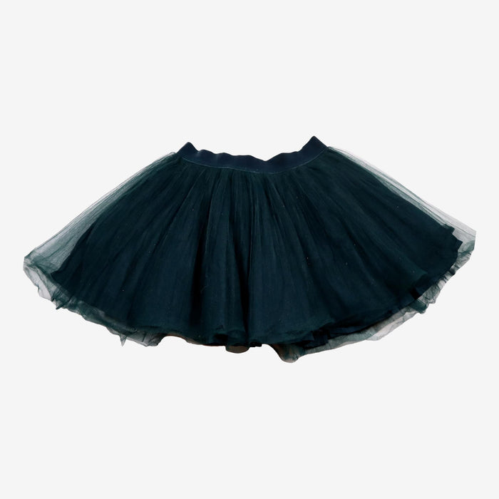 JACADI 8 ans jupe tulle pailleté vert forêt