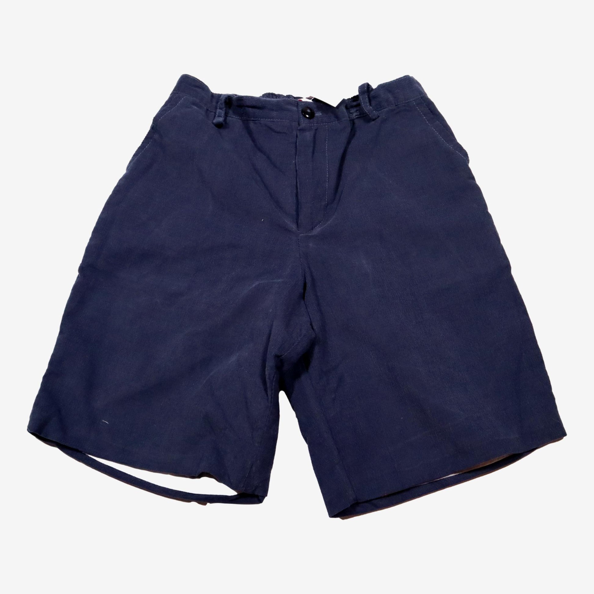 AMAIA 8 ans short garcon velours bleu