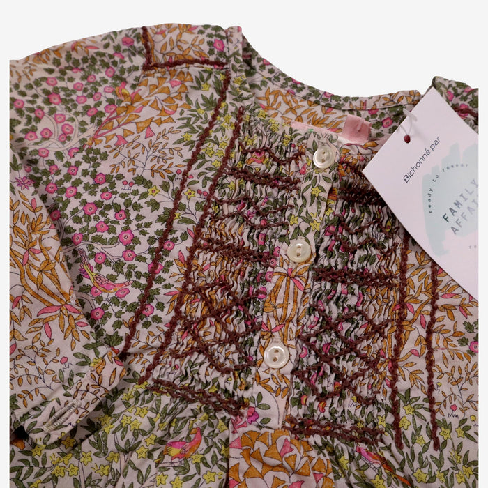 BONPOINT 12 mois blouse liberty smock