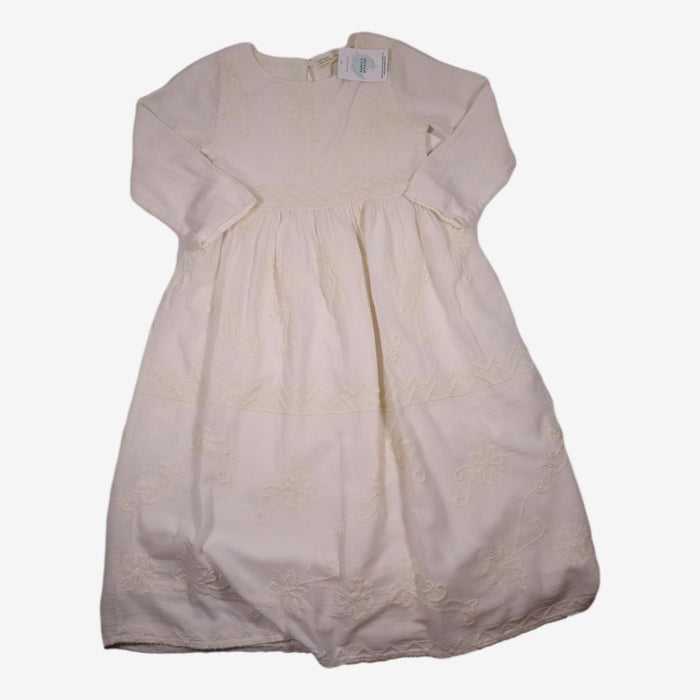 ZARA 8 ans robe blanche broderie blanche