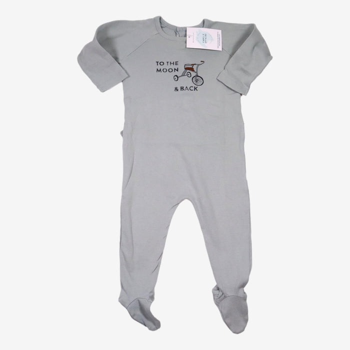 BONPOINT 6 mois pyjama gris vélo