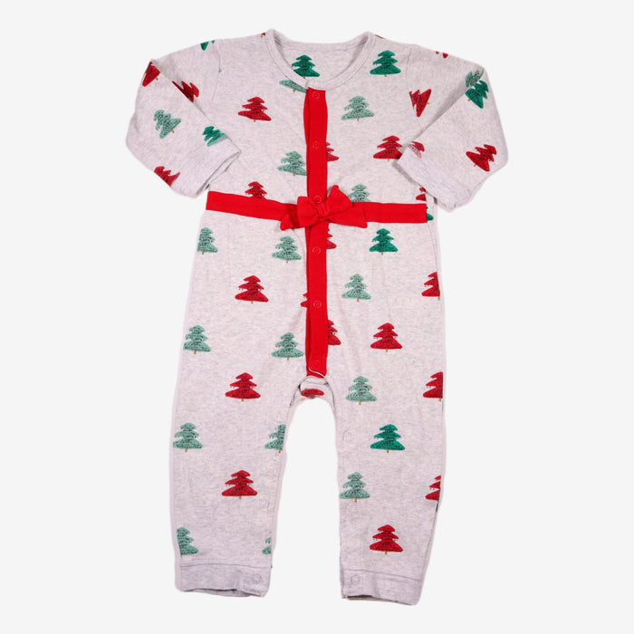 M&S 18 mois pyjama gris sapin noël