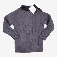 PETIT BATEAU 3 ans pull gris 100% laine