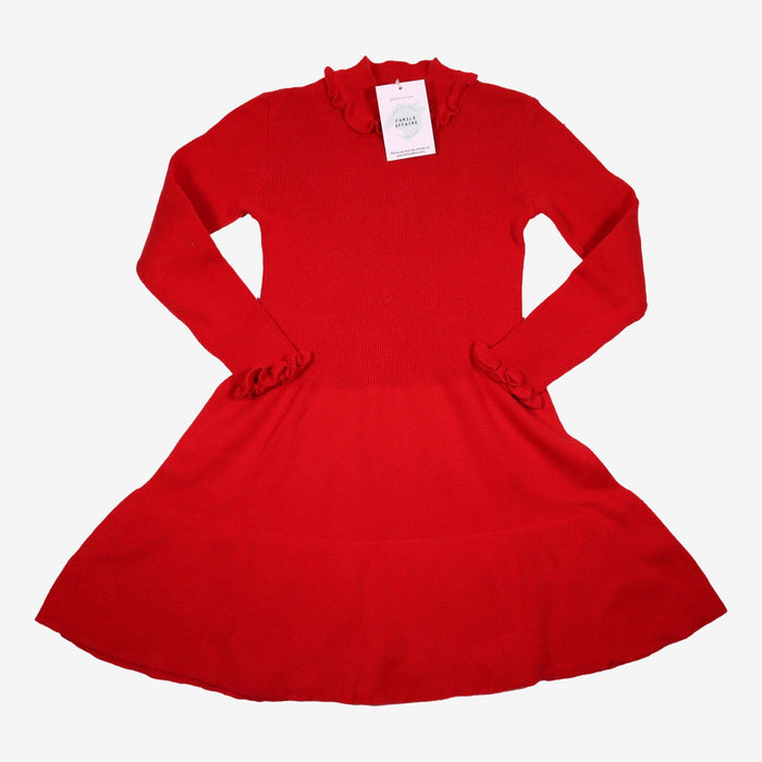 CYRILLUS 8 ans robe rouge pull