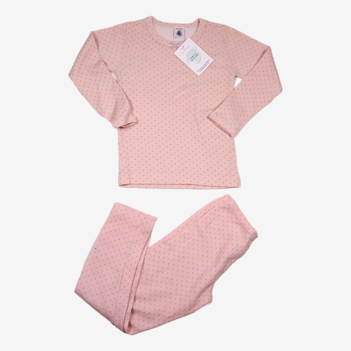 PETIT BATEAU 5 ans ensemble pyjama rose a point rose