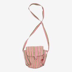 ANOKHI sac bandoulière rayure rose, vert et blanc