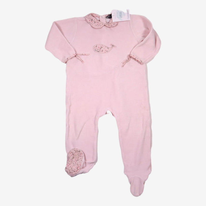 LE PHARE DE LA BALEINE 18 mois pyjama rose col claudine