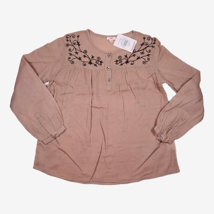 ZEF 10 ans Blouse beige motifs