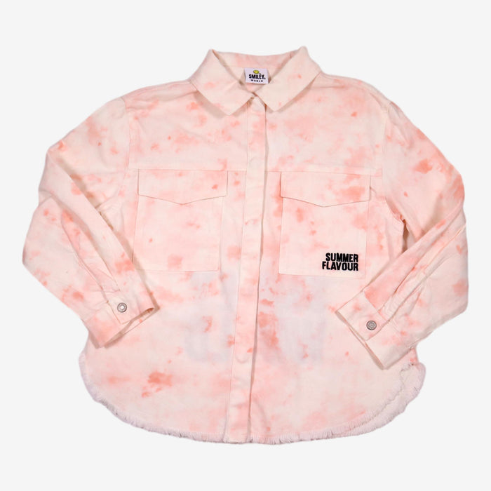 ZARA 7 ans chemise tie and dye rose smiley world