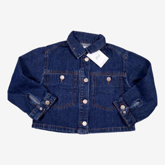 ZARA 6 ans veste en jean croute bleue brut