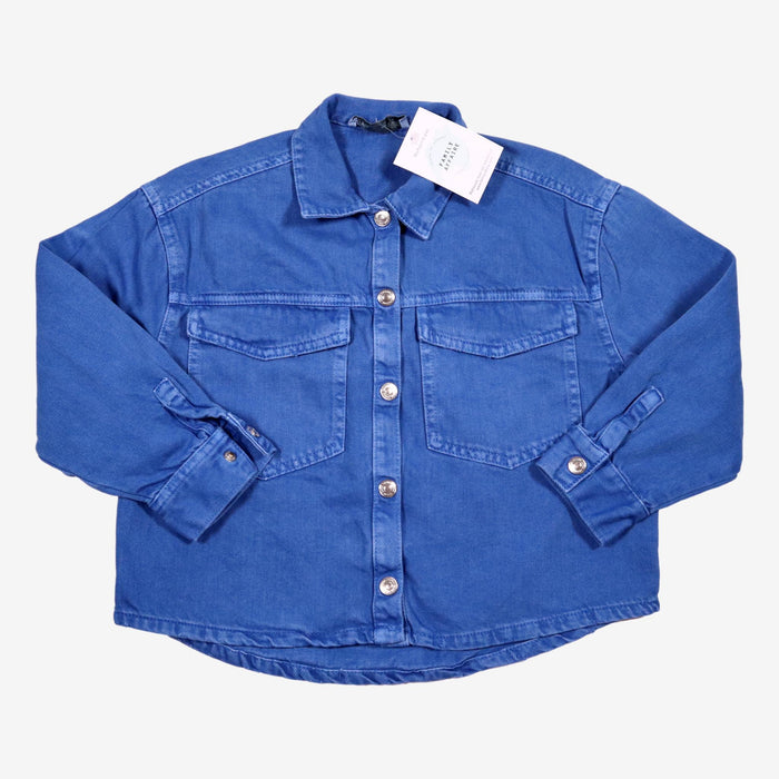 ZARA 7 ans chemise en jean bleu brut