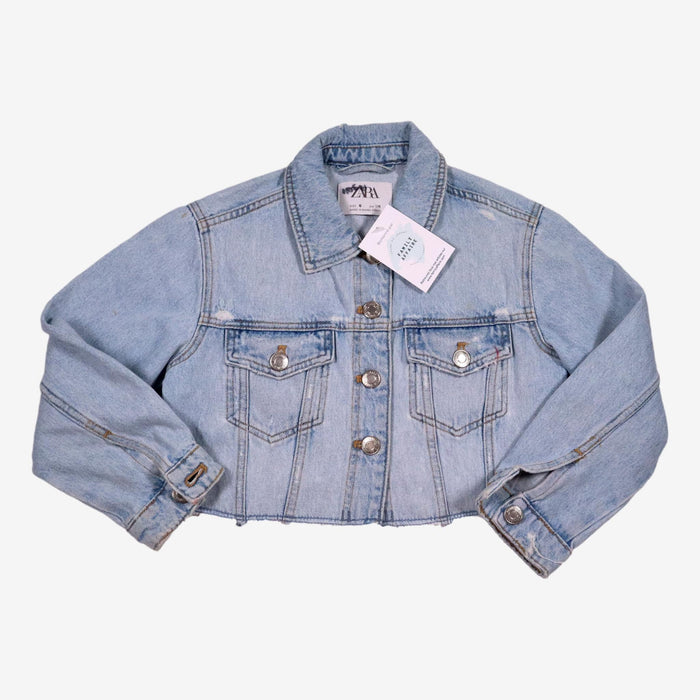 ZARA 6 ans veste en jean courte effet usé