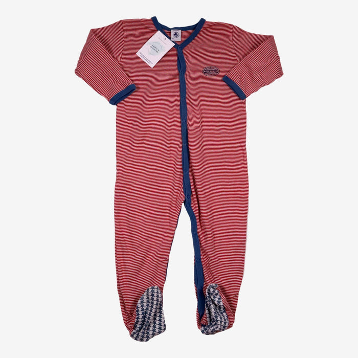 PETIT BATEAU 2 ans pyjama combinaison millerai rouge