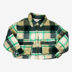 ZARA 12 ans veste chemise carraux vert