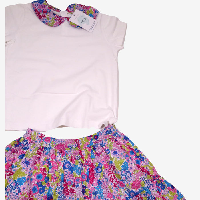 JACADI 6 ans ensemble t shirt et jube liberty