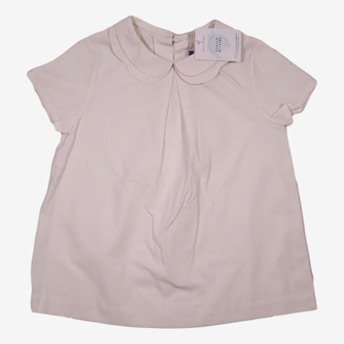 JACADI 8 ans blouse blanche col claudine