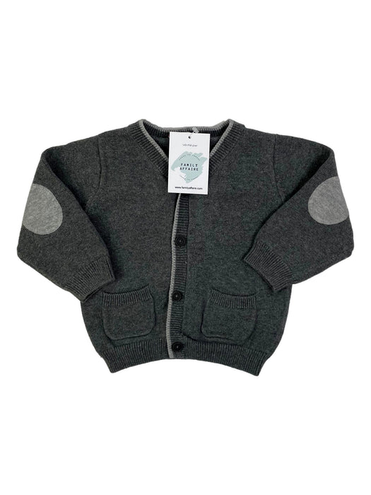 JACADI 18 mois gilet laine gris