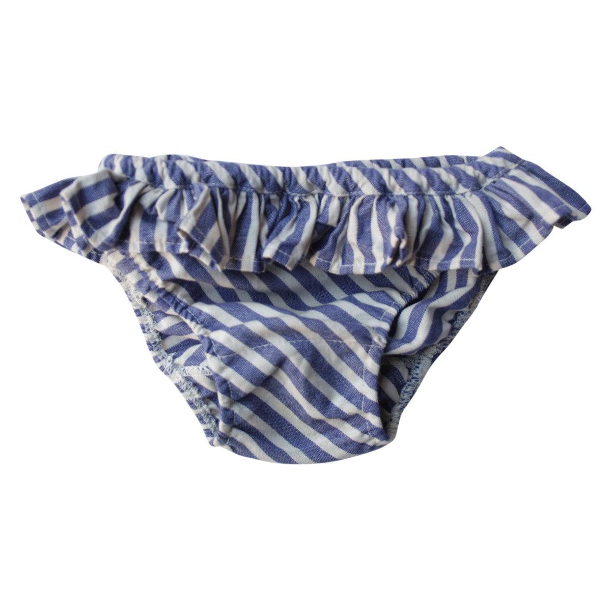 LILILOTTE outlet 8 et 10 ans maillot de bain bleu rayé