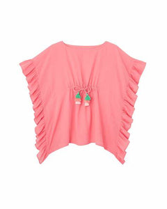 LISON outlet caftan rose fluo 2/4 ans