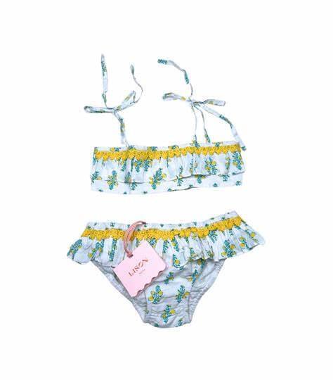 LISON OUTLET maillot de bain 2P Zanzibar luna vert jaune  2, 4 et 6 ans